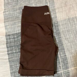 Aurola Women’s Brown Intensify Workout Shorts